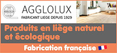 Produits en liège naturel/écologique (fabrication française) - Objets de toutes formes sur-mesure : objets de luxe (assises), décoration/design, liège élastomère (caoutchouc), isolation habitat  (liège projeté, sols, murs, plafonds), isolant thermique/vibratoire et acoustique, liège aggloméré (feuilles/rouleaux), blocs/tapis de yoga, balles de baby foot | Agglolux-cbl.com - Agglolux, fabricant référent de produits en liège naturel et écologique (fabrication française avec la label EPV/Entreprise Patrimoine Vivant) et d’agglomérés en liège, propose depuis 1929 pour professionnels, entreprises et particuliers une gamme complète de produits standardisés et d’objets personnalisés à la demande avec maîtrise entière de toutes les étapes de le fabrication : objets de luxe, décoration/design, liège élastomère technique (caoutchouc), découpe de joints, panneaux/rouleaux en liège, isolant thermique/vibratoire et acoustique, liège aggloméré, semelles de chaussures orthopédiques, moulage de pièces, packaging, accessoires pour hôtels/restaurants, habitat (blocs, granulés, feuilles, rouleaux, bandes et liège projeté pour l’isolation), isolation électrique, sols en matières naturelles ( parquet, aires de jeux, stades synthétiques, jeux en liège), blocs et tapis de yoga, balles de babyfoot - La fabrication des produits en liège d’Agglolux est labellisée PEFC qui apporte la garantie de la gestion écologique de la forêt - Agglolux est également le seul industriel leader à recycler les bouchons de liège en France en aidant des associations caritatives (financement d’actions solidaires et humanitaires) et en contribuant au financement de plantations  d’arbres dans des suberaies (forêts de chênes-lièges) dans le cadre de l’association du Liège Gascon 