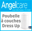 Poubelle à couche anti-odeurs pour bébé/nouveau né avec film protecteur antibactérien et housse textile design/déco (fabrication française)  - Produit/cadeau pour femme enceinte - Angelcarebaby.com - Angelcarebaby.com, expert en puériculture/hygiène bébé, propose sa poubelle à couches anti-odeurs « Dress Up » avec un film breveté antibactérien protecteur de fabrication française - Cette poubelle à couches saine est un cadeau idéal pour jeunes mamans.