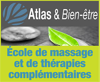 École de massage et de thérapies complémentaires - Atlas Bien Être , école accréditée ASCA en massage classique , réflexologie , anatomie , nutrition, massage sportif , reboutement , mobilisation articulaire , ventouse , dorn , breuss et bien d'autres. Cours de massage classique , anatomie , réflexologie , nutrition , sportif