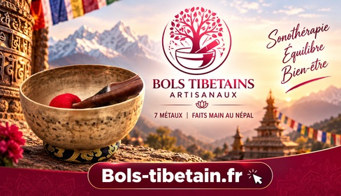 Bols tibétains artisanaux – 7 métaux, faits main au Népal | Bols-tibetain.fr - Bols-tibetain.fr, boutique spécialisée dans les bols tibétains et bols chantants artisanaux 7 métaux faits main, sélectionne personnellement ses bols au Népal pour leur qualité sonore et les propose avec leur propre enregistrement sonore. 