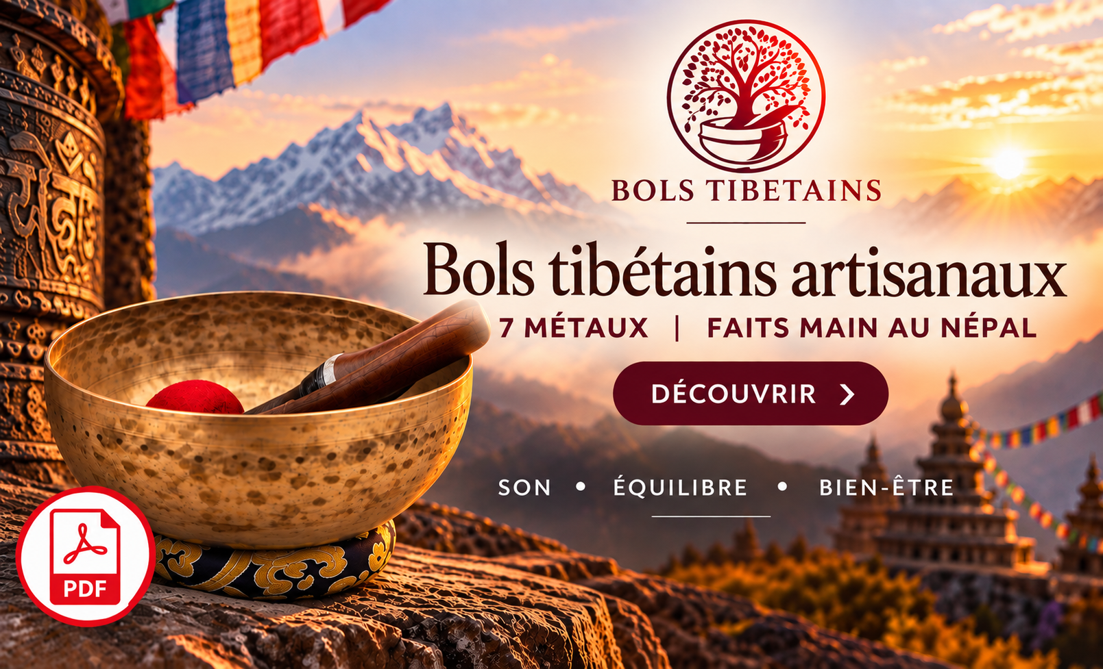 Bols tib&eacute;tains artisanaux &ndash; 7 m&eacute;taux, faits main au N&eacute;pal | Bols-tibetain.fr - Bols-tibetain.fr, boutique sp&eacute;cialis&eacute;e dans les bols tib&eacute;tains et bols chantants artisanaux 7 m&eacute;taux faits main, s&eacute;lectionne personnellement ses bols au N&eacute;pal pour leur qualit&eacute; sonore et les propose avec leur propre enregistrement sonore. 