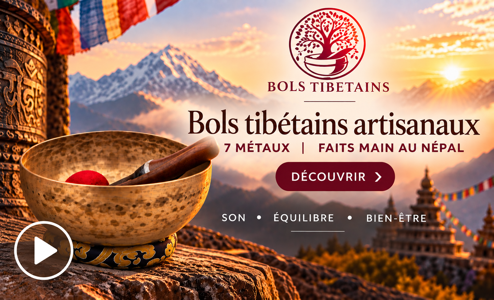 Bols tib&eacute;tains artisanaux &ndash; 7 m&eacute;taux, faits main au N&eacute;pal | Bols-tibetain.fr - Bols-tibetain.fr, boutique sp&eacute;cialis&eacute;e dans les bols tib&eacute;tains et bols chantants artisanaux 7 m&eacute;taux faits main, s&eacute;lectionne personnellement ses bols au N&eacute;pal pour leur qualit&eacute; sonore et les propose avec leur propre enregistrement sonore. 