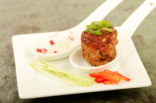 Boulettes de légumes en sauce sarriette