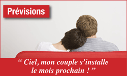 Je m'installe en couple le mois prochain... Pas de coïncidence en amour ! Un couple qui décide de vivre ensemble à une période précise de l'année a des choses à savoir pour le... meilleur ! Ces tendances correspondent à une étude rigoureuse en géomancie.