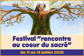 Festival de chamanisme - Festival Chamanique, Rencontre au C&oelig;ur du Sacr&eacute; aura lieu du 11 au 14 juillet 2026 en Anjou Bleu sur le domaine du ch&acirc;teau De Danne &agrave; Saint Martin du Bois 49500 Segr&eacute; en Anjou Bleu - Festival chamanique, rencontre au coeur du sacr&eacute; - Diffuser les connaissances et cultures ancestrales des peuples &agrave; travers le monde, les aider &agrave; vivre dans la dignit&eacute; et dans la paix. Apporter aide et soutien aux causes des peuples premiers.
