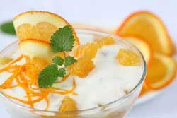 Recette minceur La crème d'orange 