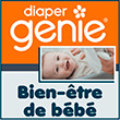 Poubelle à couche bébé - Diaper Genie® - La marque de poubelles à couches la plus vendue s'occupe de conserver la chambre de votre bébé fraîche et propre en tout temps. La poubelle à couches Diaper Genie® Select est fabriquée en acier inoxydable durable et comprend une recharge octogonale pouvant contenir jusqu'à 810 couches pour nouveau-nés. 