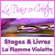 Méditation Flamme Violette - Stages/Formation sur la divine co-création/Présence je suis,  les Douze Flammes sacrées et la Loi d'Attraction - Dominique-Claire-Germain -  Dominique-claire-germain.com - Dominique-Claire Germain, écrivain/formatrice référente dans la divine co-création et « La Présence Je Suis », la méditation par la Flamme Violette, les Douze Flammes Sacrées et la loi d'attraction, propose la transmission des enseignements des Maîtres de Lumière (Maître Saint Germain , La Vierge Marie, Sanat Kumara, Maitreya)  avec des stages Flamme violette (pour retrouver son divin pouvoir de co-créateur), de nombreux CD puissants de méditation téléchargeables, des livres initiatiques d'élévation, de Co-création et de transformation (L'Ascension, la Jeunesse Eternelle, La Flamme Violette, L’Ere du Verseau, Le Nouveau Monde, Le Féminin Sacré, L’Abondance, Réintégrer sa divinité, Les Maîtres Ascensionnés, La Résurrection, Les Douze Flammes Sacrées, La Joie, La Transfiguration, Créer sa Réalité, La loi d’Attraction, La Présence je suis, Les 12 flammes sacrées, la divine Co-création, Eveil des consciences,, Enseignement de Saint Germain, Hiérarchies de lumière, 5ème dimension, Enseignement des Maîtres, Connaissance sacrée, Parcours initiatique, Guérison, Voyage intérieur) - Dominique-Claire Germain accompagne avec douceur tous ceux et celles qui désirent s’éveiller à leur Puissance Créatrice et ainsi réintégrer leur Omnipotence - Afin de traverser au mieux ce processus de réintégration et de transmutation, elle propose aussi des outils qui modifient profondément notre qualité vibratoire et par conséquent notre qualité de vie pour redevenir les co-créateurs conscients de notre belle réalité.