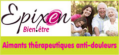 Aimants thérapeutiques anti-douleurs - Produits de magnétothérapie anticalcaire/eau magnétisée - Champs Magnétiques Pulsés – Pierre de lithothérapie Shungite/Protection électromagnétique | Magneto-therapie.fr  - EPIXEN Bien Être, spécialiste référent en magnétothérapie, champs magnétiques pulsés (CMP) et protection contre les ondes électromagnétiques nocives, propose une large gamme d'aimants thérapeutiques et de produits de magnétothérapie bien-être/santé naturelle (aimants néodyme, attelles magnétiques, vêtements magnétiques) qui sont une véritable alternative pour le confort articulaire et le bien-être musculaire – Epixen Bien-être propose aussi des pierres protectrices de lithothérapie (Shungite), des Compléments alimentaires détox (Cellfood/Oxygénation cellulaire), des produits 100% bio et naturels de soins pour le corps (Savon bio), des bracelets magnétiques, ainsi que des surmatelas magnétiques, oreillers ou taies d'oreillers magnétiques pour un meilleur sommeil réparateur.