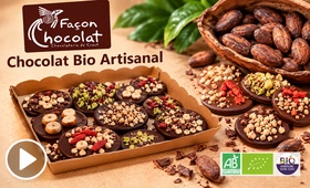 Chocolat Bio artisanal sans lactose/sans gluten, vegan/sans l&eacute;cithine (Chocolatier bio/Glacier en ligne) - Mexique/Equateur - Fa&ccedil;on Chocolat Fa&ccedil;on Chocolat, chocolatier/glacier artisanal bio &agrave; Crest/Dr&ocirc;me et fabricant de chocolats bio/&eacute;quitables, vegan, sans gluten, sans l&eacute;cithine et sans lactose, et de caf&eacute; bio, en boutique et en ligne des chocolats/glaces bio (cacao Mexique/Equateur, P&eacute;rou)