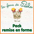 Cure ayurvédique pour remise en forme - Cure de superaliments naturels ayurvédiques - La Ferme de Paula - Ce pack de remise en forme est un assemblage des superaliments verts les plus nutritifs de la nature à prendre en alternance, un jour l'un, un jour l'autre, à raison de 6 gélules par jour, pour fournir à l'organisme le spectre le plus large de vitamines, de protéines, d'antioydants et d'oligos éléments : Spiruline/Amla : composée de spiruline, pure, sèchée lentement à basse température et d'Amla la source naturelle de vitamine C, de tannins et de bioflavonoïdes introuvables ailleurs et utilisée par l'ayurveda depuis les temps immémoriaux, AV SuperGreens: Composé de spiruline pure, sèchée lentement à basse température, d’herbe de blé, d’herbe d’orge et d’alfalfa, et de moringa, pour diversifier la source de vitamine C et d'antioxydants. Ces superaliments verts sont les meilleures sources de nutrition de haute qualité connues, avec un profil nutritionnel comportant des milliers de composants. AV SuperGreens propose une large gamme hautement concentrée, bio-disponible, de chlorophylle, d’enzymes, de protéines de haute qualité, de phyto-nutriments, de vitamines et de minéraux, tous dosés par la nature et plus facilement assimilable que les formules synthétiques.<br />
