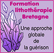 Formation en Lithothérapie Bretagne - Une approche globale de la guérison Chrystelle Millet, réflexologue, naturopathe, fleurs de bach propose une formation en lithothérapie, des stages, conférences en Bretagne/56 - L’énergie dite énergie subtile fait référence au champs de force qui entoure toute les choses vivantes Dans le corps humain, il comprend l’aura ou les sept couches d’énergie que l’on appelle corps subtils. Ceux ci contrôlent notre bien être physique, notre stabilité émotionnelle et notre lucidité mentale. En résumé, ce que nous pensons de nous comme de la vie en général L’énergie subtile s’inscrit dans toutes nos relations avec les êtres humains, les animaux les plantes et les minéraux. Parmi les sept couches de l’aura, le corps émotionnel est garant de notre santé physique. C’est par le biais de ce corps que nous éprouvons des sentiments et notamment la peur, la colère, la tristesse, le dégout mais aussi la joie et  la surprise. C’est le lieu principal où l’énergie se cristallise et se bloque. Tous nos différents corps sont en interaction et véhiculent l’énergie au travers de sept principaux chakras qui existent dans la première couche d’énergie subtile que l’on appelle le corps éthérique. Les chakras influencent nos états physiques, émotionnels, mentaux et spirituels. Ils sont le siège de nos pensées, sentiments et attitudes face à la vie. Lorsque ces chakras fonctionnent avec une énergie suffisante que je qualifierais d’optimale, il forment un système bien organisé qui oriente et gère notre force vitale en la maintenant dans un état de fluidité permanent C’est à partir de ce constat que la méthode d’approche globale de guérison consiste à tester les différentes couches de l’aura, les différents chakras en fonction des symptômes apparents ou non. Ainsi, à partir du résultat obtenu, nous rétablirons ensemble la fluidité et l’harmonie de vos énergies.
