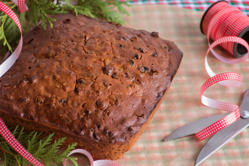 Gâteau de Noël au thé noir et aux fruits secs