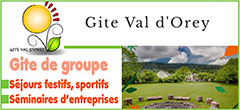 Gite de groupe en Rhône Alpes (Bugey/Ain vers Lyon/Bourg en Bresse, Genève/Annecy) - Lieu de séminaire/stage, séjour festif (mariage/anniversaire)/sportif (associations/clubs sportifs) | Valdorey.com - Le gite de groupe Val d'Orey, spécialiste référent en Rhône Alpes dans l’accueil résidentiel en moyenne montagne (domaine privatisé/convivialité) de groupe associatif/stages, professionnel (entreprise/groupe yoga) et familiale est un lieu de séminaire/stage, séjour festif référent à Bugey/Ain vers Lyon/Bourg en Bresse, Genève/Annecy, Aix les bains, Chambery, Bellegarde - Il permet d’organiser des mariages classiques/atypiques, des anniversaires/cousinades, des séjours sportifs/associatifs et stages/formations (développement personnel/séminaire d’entreprise) 
