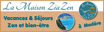 Vacances/Séjours Zen et bien-être/nature à Madère - Stages Yoga/randonnées (marche méditative/marche afghane), méditations zen/gastronomie (séjour gastronomique/cuisine végétarienne) - La Maison ZiaZen | Lamaisonziazen.com - Vacances/Séjours Zen et bien-être/nature à Madère - Stages Yoga/randonnées, méditations - La Maison ZiaZen | Lamaisonziazen.com - La Maison ZiaZen, un havre de paix pour l’esprit, est conçue comme un sanctuaire pour la tranquillité et la réflexion intérieure. Créé par Cilene et Antoine Lammertyn, ils seront vos hôtes chaleureux pour des séjours privés de vacances à Madère aussi bien que pour des retraites de yoga et bien être. Dans cet espace unique, les visiteurs sont invités à se déconnecter du tumulte du monde extérieur et à se reconnecter avec eux-mêmes. Les murs de la Maison ZiaZen, imprégnés d’une sérénité apaisante, sont décorés avec des éléments naturels et des œuvres d’art qui inspirent la paix et la contemplation. Située au cœur de la campagne de Madère, au pied des paysages somptueux et à 2 pas des magnifiques marches dans la forêt primaire