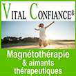 Produits de magnétothérapie et aimants thérapeutiques / Vital confiance C’est l’utilisation de champs magnétiques dans le but de traiter de nombreux problèmes, soit une thérapie par les aimants ou le magnétisme.