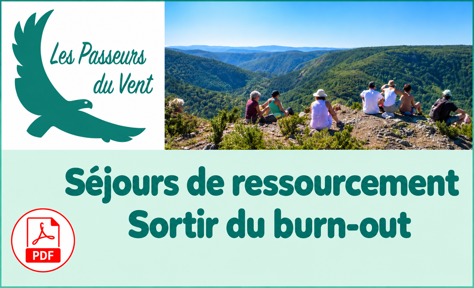 S&eacute;jours de ressourcement - Sortir du burn-out - Reconversion personnelle/professionnelle - Les Passeurs du vent, centre de ressourcement dans le Gard/sud C&eacute;vennes et Occitanie (30), propose depuis 2014 des s&eacute;jours de ressourcement, un accompagnement pour sortir du burn-out et r&eacute;ussir sa reconversion personnelle/professionnelle - Les Passeurs du vent accueille aussi des stages de mieux-&ecirc;tre/d&eacute;veloppement personnel