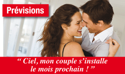 Je m'installe en couple le mois prochain... Pas de coïncidence en amour ! Un couple qui décide de vivre ensemble à une période précise de l'année a des choses à savoir pour le... meilleur ! Ces tendances correspondent à une étude rigoureuse en géomancie.