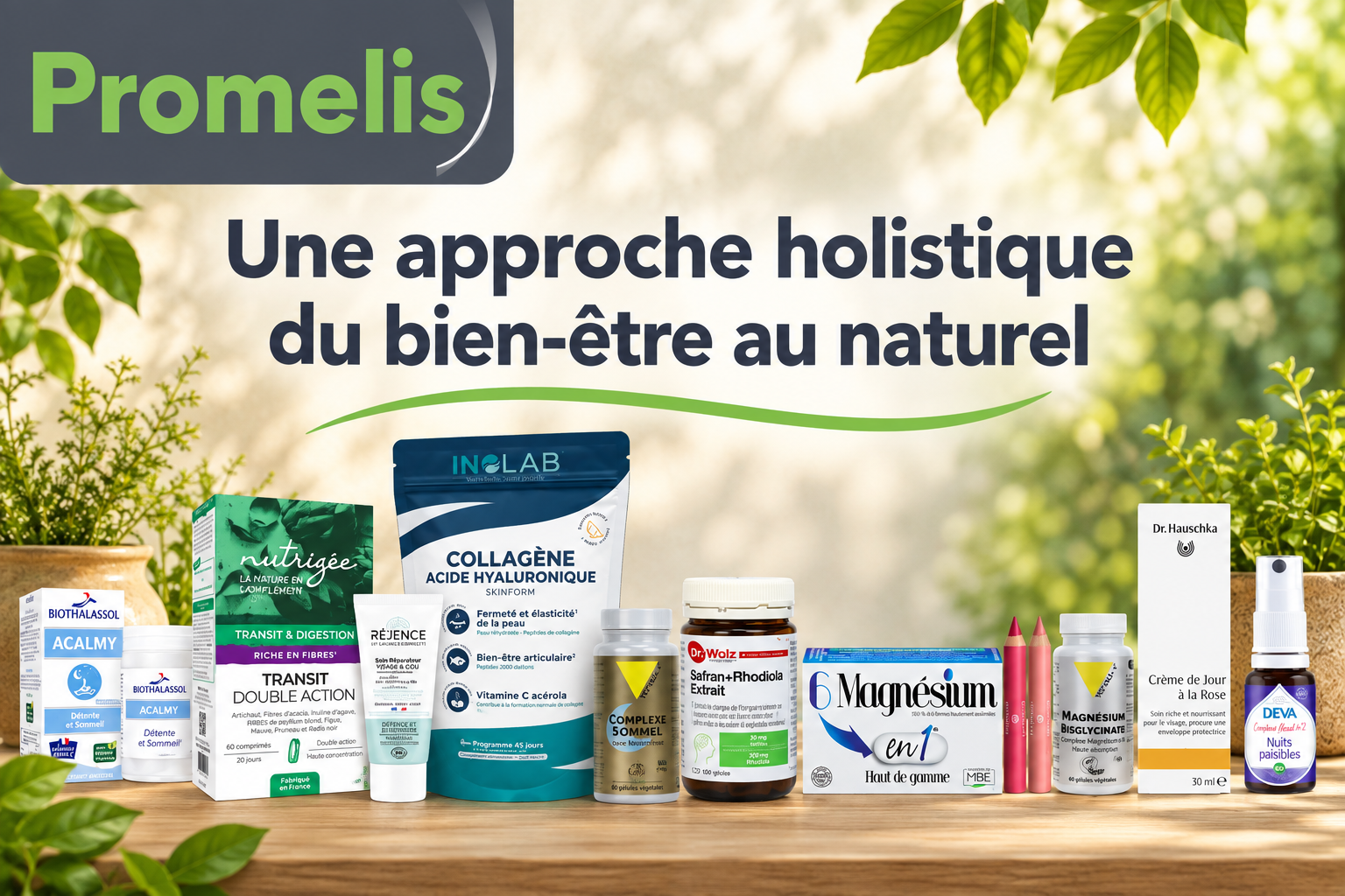 Promelis une approche holistique du bien-être au naturel Persuadée que bien-être et santé sont les clés de la sérénité, une équipe de naturopathes, herbalistes, diététiciennes et esthéticiennes se mobilise pour vous accompagner. Leur alliance, unique en son genre, est une invitation à protéger votre corps, à l’écouter et jouir d’un nouveau mode de vie. De la prévention par les plantes aux conseils pour bien manger, cette équipe est réputée pour son expertise, la variété et la qualité de ses produits. Elle vous oriente vers une nouvelle source de bien-être.Boutique bien-être à Annecy spécialisée en compléments alimentaires, huiles essentielles, naturopathie et cosmétique naturelle disponibles en ligne et en boutique.
