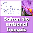 Safran bio artisanal français - Producteur français de safran bio pur (safran bio séché à basse température) - Safran bio très parfumé cultivé au cœur des Cévennes (Parc national protégé) - Circuit court producteur/consommateur (garantie qualité/fraicheur des épices) - Recettes gourmandes à base de safran bio | Safran-anduze.fr - Raphaël Hun Producteur français de safran bio et directeur de Safran d’Anduze, propose une large gamme de produits à base de son safran bio artisanal français - En tant que producteur français de safran bio pur, ce safran bio est séché à basse température - Ce safran bio est également très parfumé (safran bio cultivé au cœur des Cévennes dans le Parc national protégé de Cévennes - Circuit court producteur/consommateur permet un achat de safran bio direct au producteur sourcé et traçable ce qui apporte aussi une garantie qualité/fraicheur des épices - Raphaël Hun propose aussi des recettes gourmandes personnalisées à base de safran bio - Ce sont de véritables produits gastronomiques d'exception - Safran-anduze.fr propose aussi des Plantes Aromatiques des Cévennes (Origan, Romarin, Thym & Herbes Sauvages), des Épices Rares & Précieuses (Curcuma Blanc, Galanga Béarnaise, Poivre Vert Givré), ainsi que des compléments Alimentaires 100 % Naturels & Puissants (Spiruline, Maca, Baobab, Oméga 3, Ginseng Rouge) 
