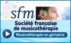 Formation en musicoth&eacute;rapie en g&eacute;riatrie - Centre de ressources/recherche expert en musicoth&eacute;rapie - Documentation musicoth&eacute;rapeutique sp&eacute;cialis&eacute;e (cas clinique, psychopathologie, psychologie) | Francemusicotherapie.fr - La Soci&eacute;t&eacute; Fran&ccedil;aise de Musicoth&eacute;rapie, centre de ressources, d&rsquo;expertise et de recherche r&eacute;f&eacute;rent en musicoth&eacute;rapie est reconnu pour f&eacute;d&eacute;rer des comp&eacute;tences et informations sp&eacute;cialis&eacute;es/professionnelles dans le domaine de la sant&eacute;, et plus particuli&egrave;rement de la musicoth&eacute;rapie et du soin psychosonore - En tant qu&rsquo;expert en musicoth&eacute;rapie, la SFM d&eacute;veloppe des outils de suivi et d&rsquo;&eacute;valuation th&eacute;rapeutiques (bilan psychomusical, &eacute;valuation des capacit&eacute;s de communication, r&eacute;ceptivit&eacute; &agrave; la musique, &eacute;valuation des capacit&eacute;s cognitives et intellectuelles), offre un soutien aux professionnels de sant&eacute; dans leur pratique clinique (offres d&rsquo;emploi, pr&eacute;sentation de cas cliniques, relation patient-th&eacute;rapeute) aupr&egrave;s de diff&eacute;rentes populations (g&eacute;riatrie, handicap, autisme, trisomie, polyhandicap, psychiatrie, p&eacute;dopsychiatrie, pathologies sociales, grossesse, p&eacute;rinatalit&eacute;), et favorise la recherche clinique (protocole de soin et de prise en charge musicoth&eacute;rapeutique). 