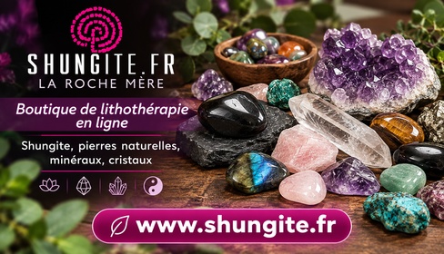 


Boutique de lithothérapie en ligne : Shungite, pierres naturelles (bijoux/bracelets), minéraux, cristaux | Shungite.fr - Shungite.fr, site référent spécialisé en lithothérapie et bioénergie, propose, avec Regina Martino, fondatrice de Shungite.fr, lithothérapeute et auteure de référence, une sélection de pierres naturelles, minéraux et cristaux de lithothérapie ( shungite)
