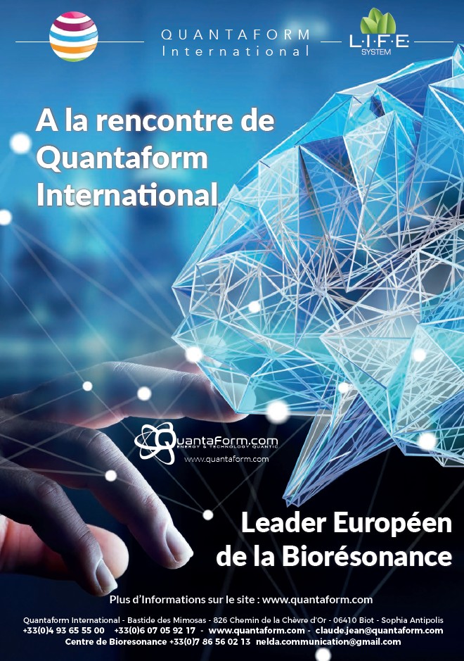 Appareils de biofeedback /bior&eacute;sonance (Quantascan/LIFE System) - Formation en bior&eacute;sonance/ biofeedback (th&eacute;rapies quantiques/&eacute;nerg&eacute;tiques) - Reconversion professionnelle en r&eacute;&eacute;quilibrage &eacute;nerg&eacute;tique/gestion des &eacute;motions - Diagnostics &eacute;nerg&eacute;tiques avec la bior&eacute;sonance | Quantaform.com