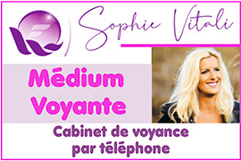 Sophie Vitali, célèbre voyante corse.reconnue par la presse officielle - Sophie Vitali célèbre voyante corse et médium, chroniqueuse presse, conférencière ésotérique, parapsychologue et animatrice radio de renommée internationale vous reçoit à son cabinet à Furiani en Haute-Corse. Membre et voyante reconnue par l'INAD ( Institut National des Arts Divinatoires ).  Elle vous propose de la voyance sérieuse en cabinet et par téléphone en privé/ par audiotel à seulement 0.34 € la minute. Sophie pratique la guidance  Sophie pratique la guidance médiumnique spirituelle et des soins chamaniques en énergies multi-dimensionnelles.